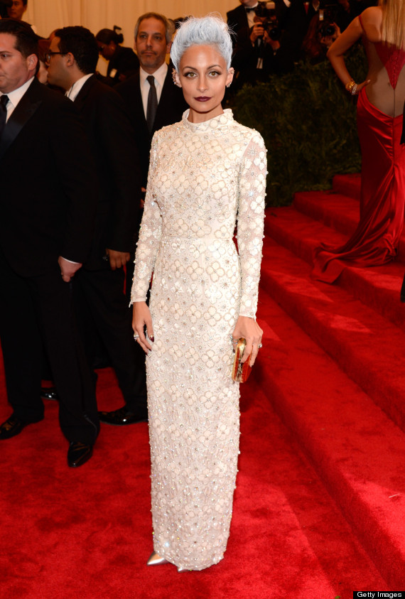 Nicole Richie at MET Ball in dress by TopShop.