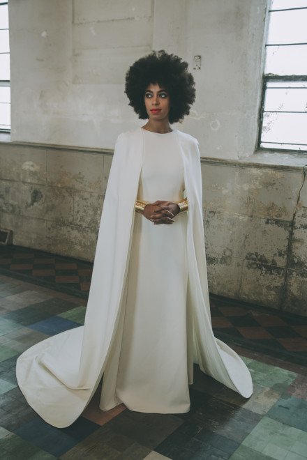 Solange looked regal in her custom dress. (Image by Rog Walker)