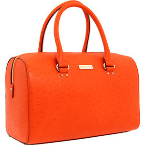 Kate Spade tangerine leather Melinda tote.