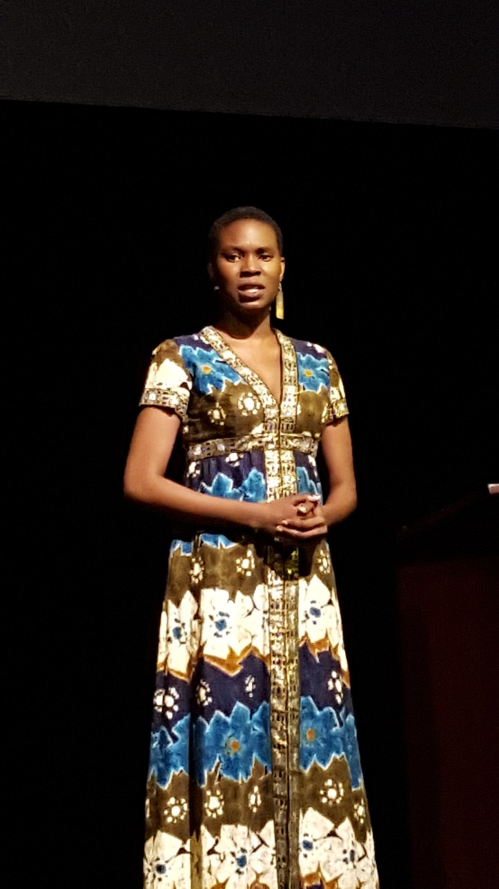 Spoken Word artist SashOYO Simpson. She's a student at York University in the Theatre Dept. 