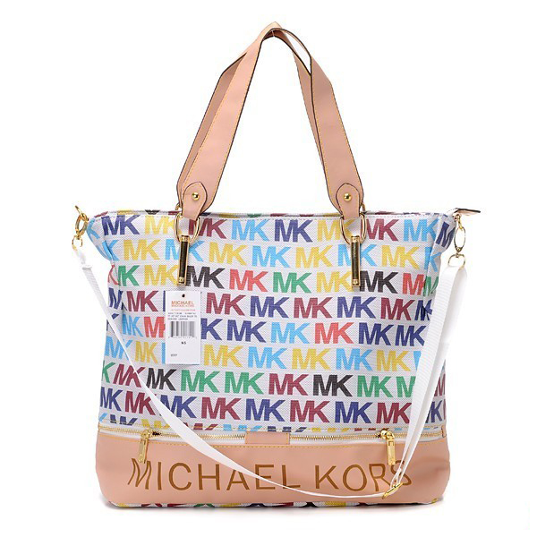 Michael Kors multi-colour monogram bag. 