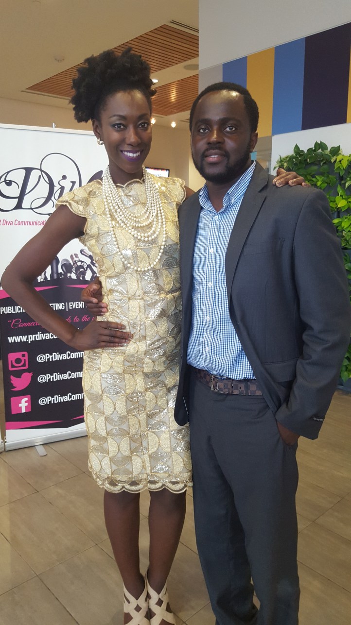 Myself with Isaac Ansah, the Co-Founder of African Fashion Week Toronto 