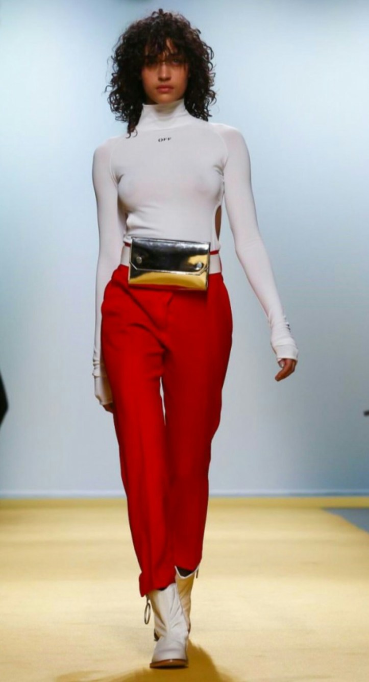 OFF-WHITE by Virgil Abloh, spring 2017 Paris Fashion Week. (Image, FashionNow.com)